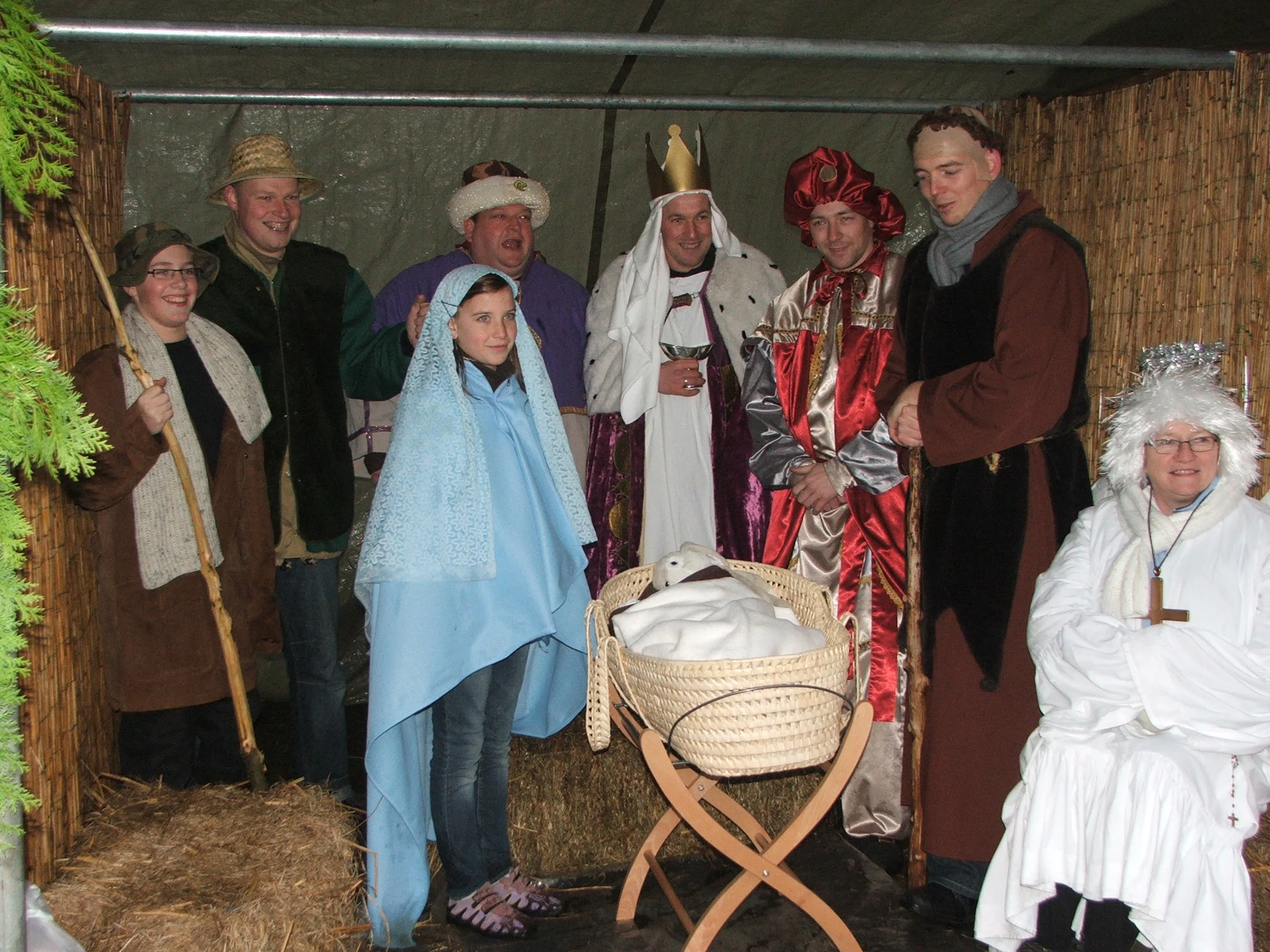 De levende kerststal